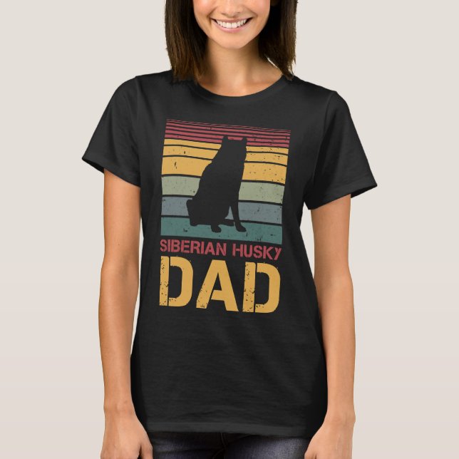 Siberian Husky Dad Daddy T-Shirt (Front)