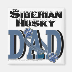 Siberian Husky DAD Magnet