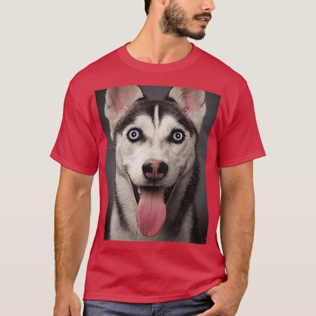 Siberian Husky Dog Animals Gifts Safe Face protect T-Shirt (Front)