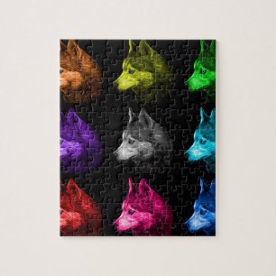 Siberian Husky dog art 6048 BB Jigsaw Puzzle