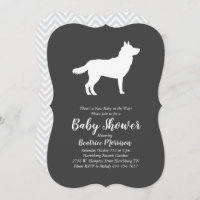 Siberian Husky Dog Baby Shower Gender Neutral