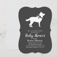 Siberian Husky Dog Baby Shower Gender Neutral