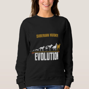 Siberian Husky Dog Breed Evolution Sweatshirt