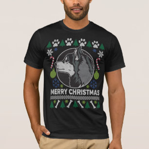 Siberian Husky Dog Breed Ugly Christmas Sweater