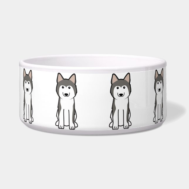 Siberian Husky Dog Cartoon (Front)
