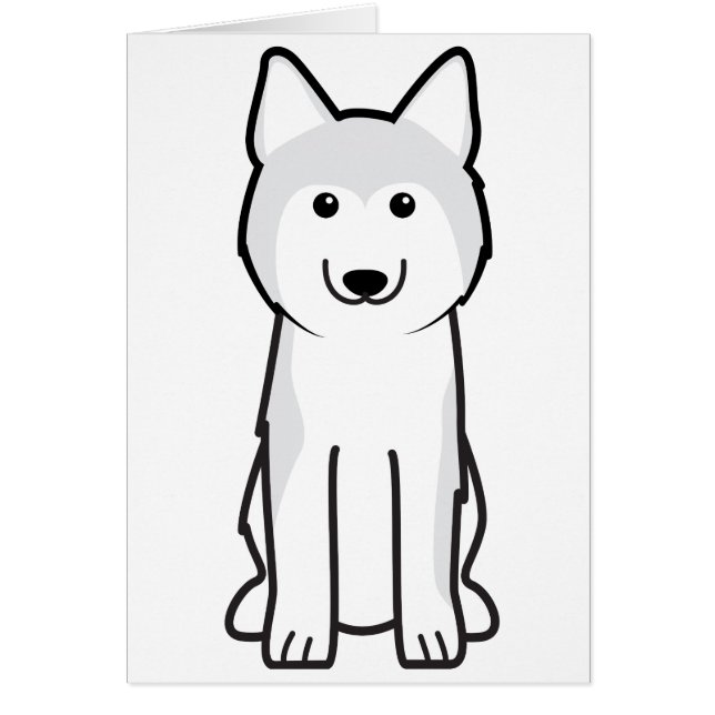 Siberian Husky Dog Cartoon (Front)