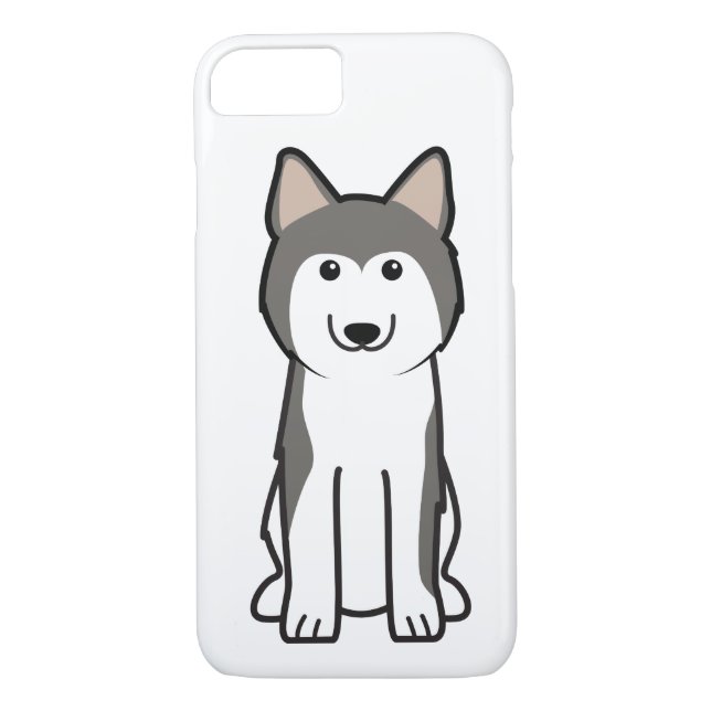 Siberian Husky Dog Cartoon Case-Mate iPhone Case (Back)