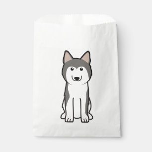 Siberian Husky Dog Cartoon Favour Bags