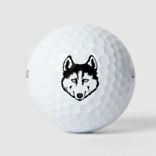 Siberian Husky Dog Golf Balls