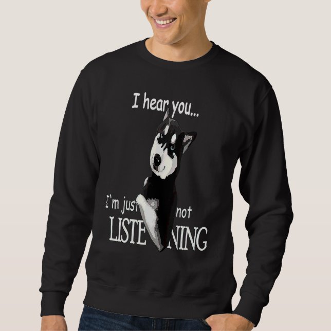 Siberian Husky Dog Husky Dog Sweatshirt (Front)