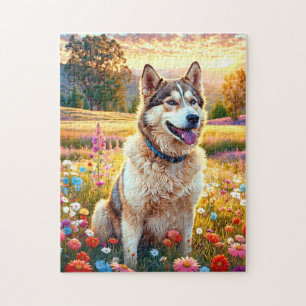 Siberian Husky Dog   Jigsaw Puzzle