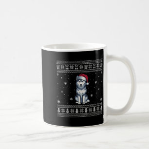 Siberian Husky Dog Lovers Men Women Santa Ugly Xma Coffee Mug
