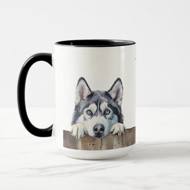 Siberian Husky Dog Mug (Left)