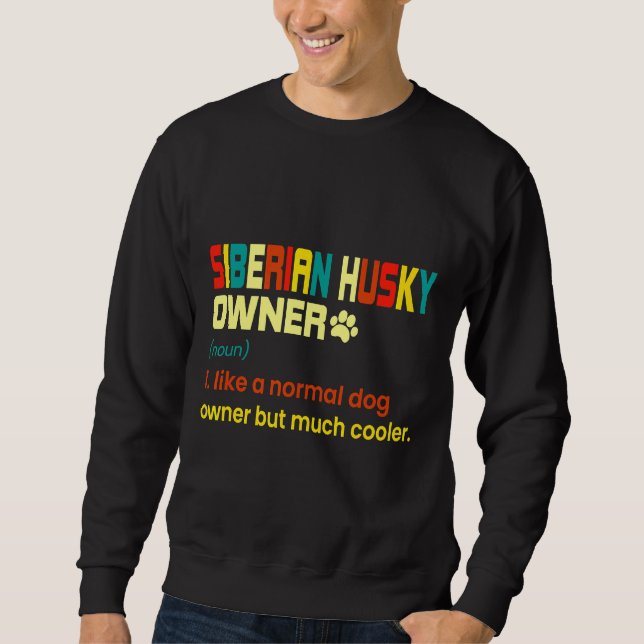 Siberian Husky Dog Mum Dad Sweatshirt (Front)