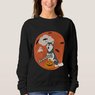 Siberian Husky Dog Pet Halloween Dog Halloween Hus Sweatshirt