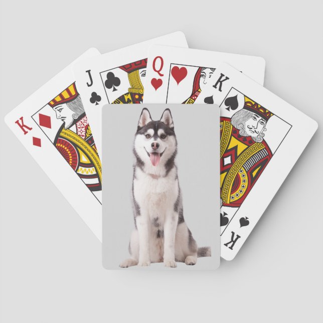 Siberian Husky Dog Playing Cards (Back)
