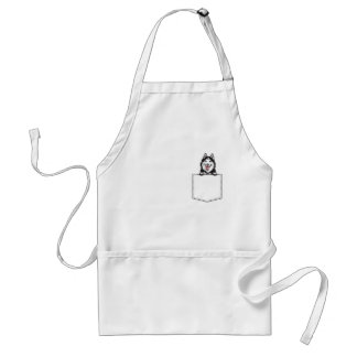 Siberian Husky Dog Pocket Apron