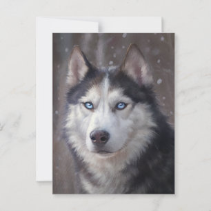Siberian Husky Dog Postcard