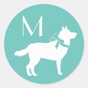 Siberian Husky Dog Puppy Malamut Classic Round Sticker