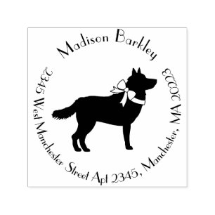Siberian Husky Dog Puppy Malamut Self-inking Stamp