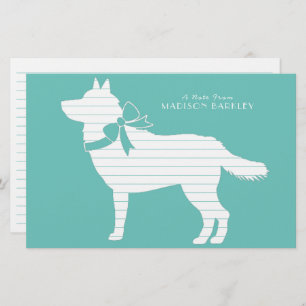 Siberian Husky Dog Puppy Malamut Stationery