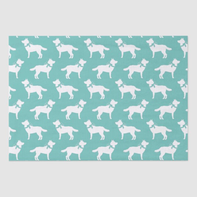 Siberian Husky Dog Puppy Malamut Tissue Paper (Front)
