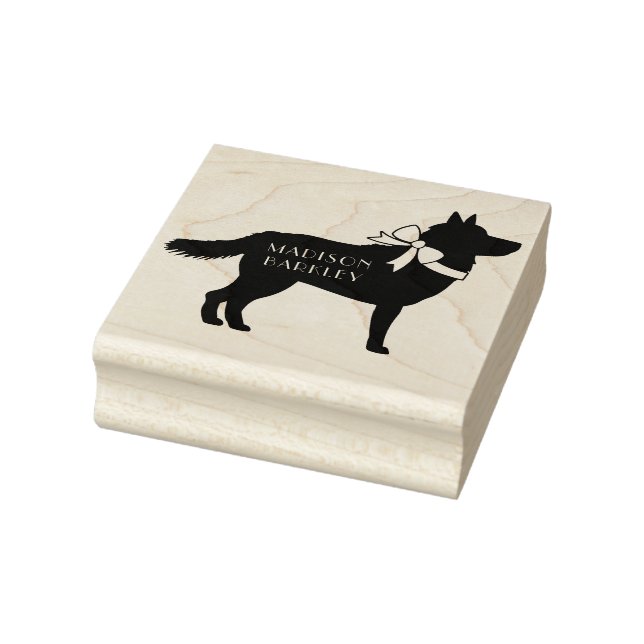 Siberian Husky Dog Puppy Rubber Stamp (Stamp)