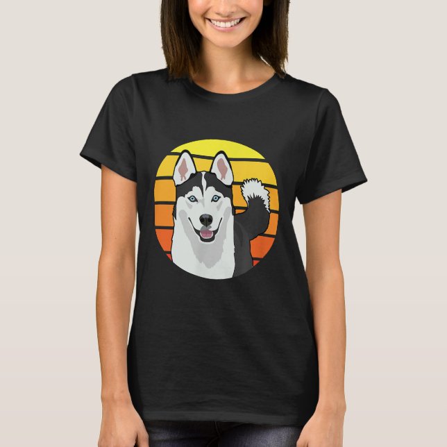 Siberian Husky Dog          T-Shirt (Front)