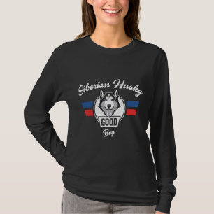 Siberian Husky Dog Training Good Boy K 9 T-Shirt