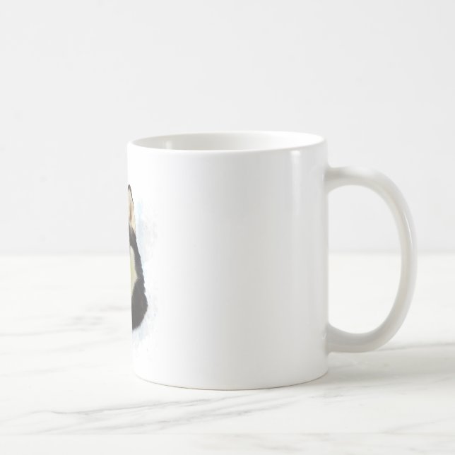 Siberian Husky Dog Water Colour Art Painting Coffee Mug (Right)