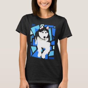 Siberian Husky Dog With Blue Eyes T-Shirt