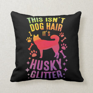 Siberian Husky Dog Wolf Funny huskies Dog Hair Cushion