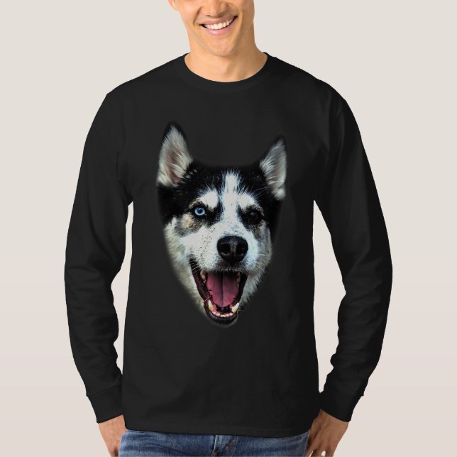 Siberian Husky Face T-Shirt (Front)