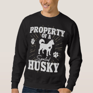 Siberian Husky for Mum Dad Property Dog Sweatshirt