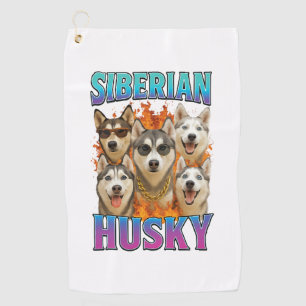 Siberian Husky Golf Towel