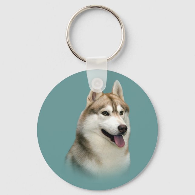 Siberian Husky Gorgeous Keychain (Front)