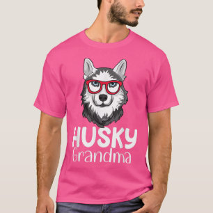 Siberian Husky Grandma Pawma Dog Grandparents Gran T-Shirt