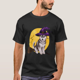 Siberian Husky Halloween Costume Women Boys Girls T-Shirt
