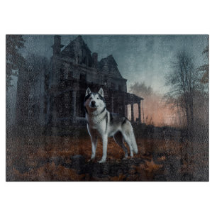 Siberian Husky Halloween Scary  Cutting Board