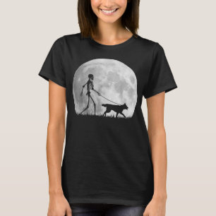 Siberian Husky Halloween Skeleton Funny Dog Youth  T-Shirt