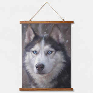 Siberian Husky Hanging Tapestry