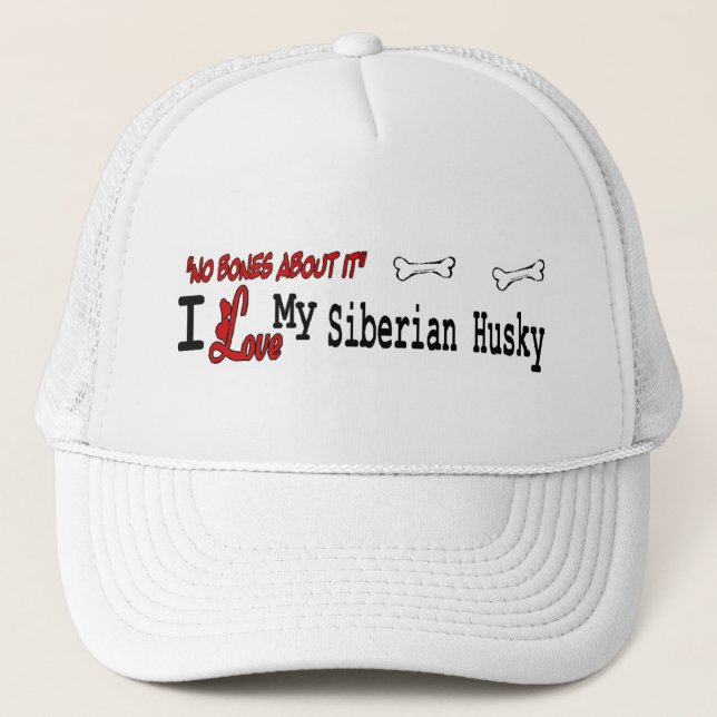 Siberian Husky (I Love) Hat (Front)