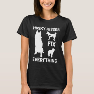 Siberian Husky kisses fix everything Husky mum 1 T-Shirt