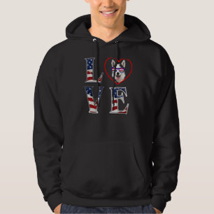 Siberian Husky Memorial Day 4th Of July Dog Mum An Hoodie