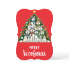 Siberian Husky Merry Woofmas Christmas Tree