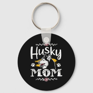 Siberian husky mom gifts husky mama dog owner gift key ring