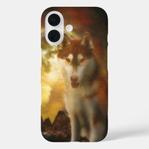 SIBERIAN HUSKY MOON KINGDOM iPhone 16 CASE