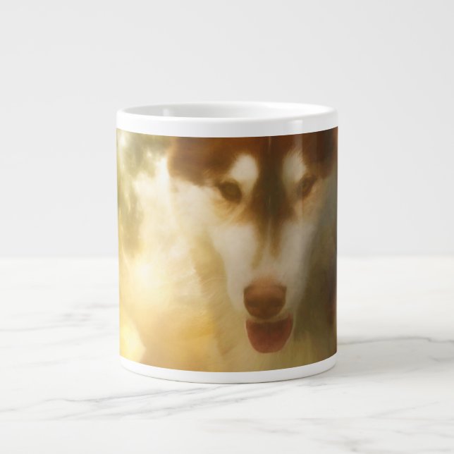 SIBERIAN HUSKY MOON KINGDOM LARGE COFFEE MUG (Front)