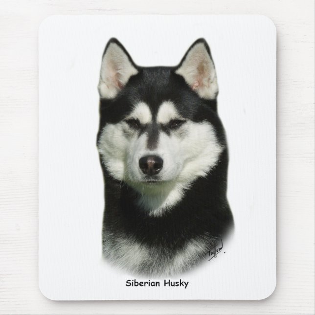 Siberian Husky Mouse Mat (Front)