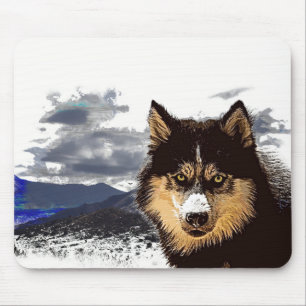 Siberian Husky Mouse Pad